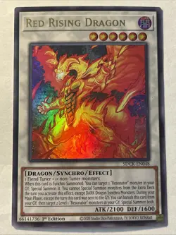 YUGIOH RED RISING DRAGON SDCK-EN048 ULTRA 1ST ED NM - Image 1