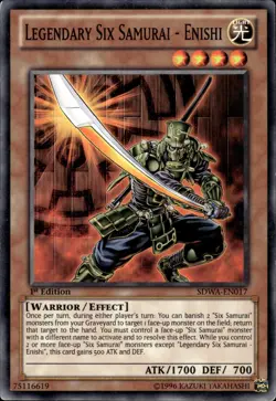 Legendary Six Samurai - Enishi - 1st Edition SDWA-EN017 - MP - YuGiOh - Image 1