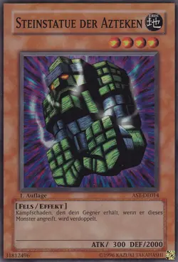 YU-GI-OH, STEINSTATUE DER AZTEKEN, SR, AST-DE014, 1. Auflage - Image 1