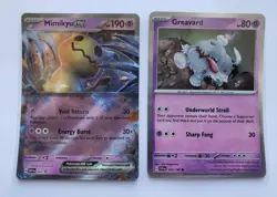 Pokemon TCG | Mimikyu EX | SVP004 Black Star Promo Card - Image 1