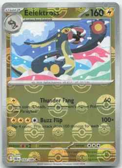 Eelektross 032/086 Poke Ball Reverse Holo SV: Black Bolt Pokemon Card NM - Image 1