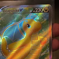 Pokemon TCG Dragonite v Full Art Holo Ultra Rare Card Pokemon Go 076/078 NM/M - Image 3