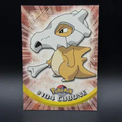 Pokemon Topps Card TV Animation Cubone #104 Blue Logo NM - 0224 - Image 1
