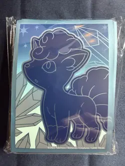 65 Ct Silver Tempest ETB Alolan Vulpix Card Sleeves Sealed Pokemon - Image 1