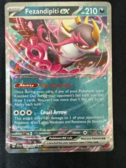 Fezandipiti ex - 038/064 - Double Rare - Shrouded Fable - Pokemon Card - NM/M - Image 1