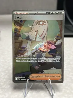 Pokemon TCG Jacq 250/198 Scarlet & Violet Base Set Secret Illustration Rare Card - Image 1