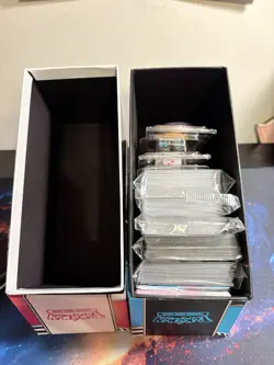 Pokemon Black Bolt & White Flare etb with 75 bulk cards & extras NO PACKS - Image 2
