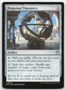 Perpetual Timepiece 354 SOC Commander: Secrets of Strixhaven Magic MTG NM - Image 1