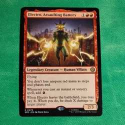 Electro, Assaulting Battery Marvel's Spider-Man Regular MTG Magic The Gathering - Image 1