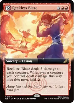 1x Reckless Blaze Extended Art (Avatar: The Last Airbender Eternal-Legal) - Image 1