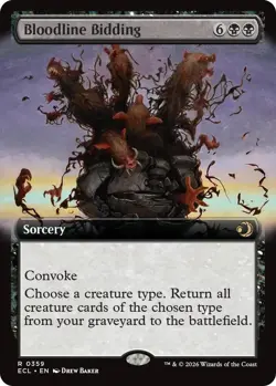 1x Bloodline Bidding Extended Art (Lorwyn Eclipsed) - Image 1