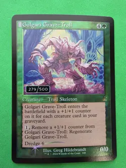 Golgari Grave-Troll (Retro Frame) (Serial Numbered) Ravnica Remastered Foil - Image 1