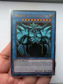 Yu-Gi-Oh! TCG Set of Egyptian God Cards (Obelisk, Ra, Slifer) Legendary... - Image 4