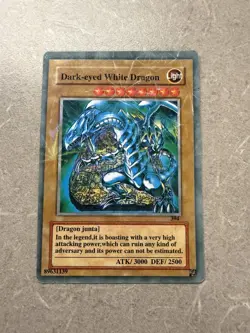 Yu-Gi-Oh! TCG FAKE Card Poorly Translated Dark-eyed White Dragon - Image 1