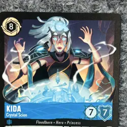 Disney Lorcana Wilds Unknown Kida Crystal Scion 160/204 Legendary NM - Image 3
