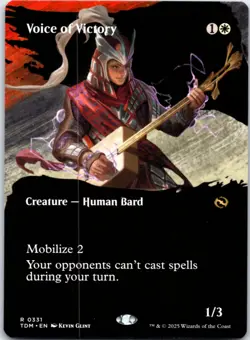 Voice of Victory (Borderless) 331 Tarkir: Dragonstorm NM MTG - Image 1