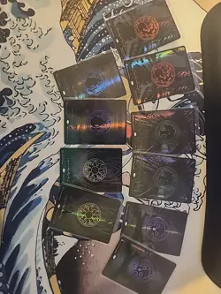 MTG ONE Complete Bundle Oil Slick Raised Foil Lands Two of Each Basic (X10) - Image 1