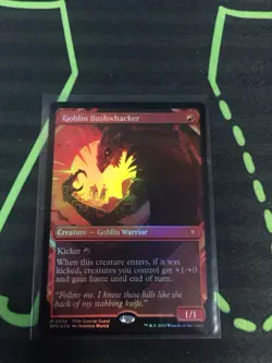 MTG Magic The Gathering Goblin Bushwacker Foil Special Guest Red Commander - Image 1