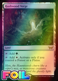x1 Hushwood Verge DSK Duskmourn MTG 261 FOIL RARE M/NM 1x - Image 1