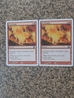 MTG 2 x Pyroclasm - MTG core set 8th edition - Image 1