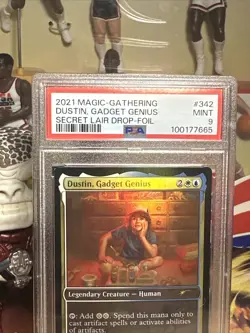 2022 MTG Secret Lair Dustin, Gadget Genius Stranger Things PSA 9 - Image 2