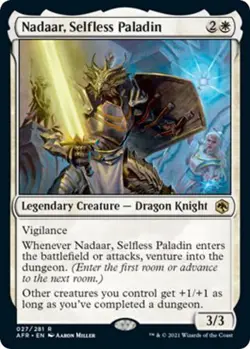 MTG D&D Adventures in the Forgotten Realm - Nadaar, Selfless Paladin - Image 1