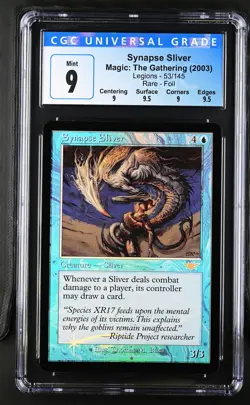 SYNAPSE SLIVER Legions Foil Rare CGC 9 Q++ MTG [Nostalgium] - Image 1
