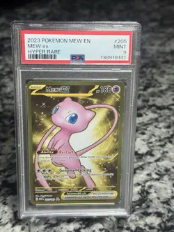 Pokemon TCG 2023 SV 151 Mew ex 205/165 Hyper Rare Holo PSA 9 ENG - Image 1