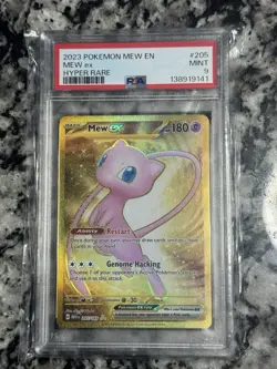 Pokemon TCG 2023 SV 151 Mew ex 205/165 Hyper Rare Holo PSA 9 ENG - Image 3