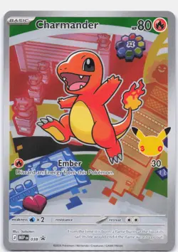 Charmander - 038 Holo ME: Mega Evolution Promo Pokemon First Partner IR NM - Image 1