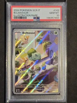 Pokemon Bulbasaur #143 - Stellar Crown 2024 - PSA 10 - Image 1