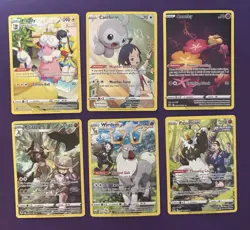 Pokemon TCG Lot of 6 Assorted Sword &Shield Trainer Gallery Illustration Rare NM - Image 1