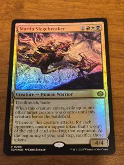 MTG Tarkir Dragonstorm - Mardu Siegebreaker - TDM 206 - FOIL - Image 1