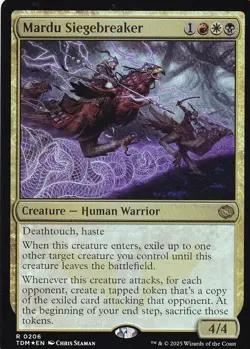 MTG Tarkir Dragonstorm - Mardu Siegebreaker - TDM 206 - FOIL - Image 2