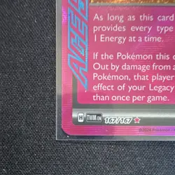 Pokemon Legacy Energy ACE SPEC 167/167 Twilight Masquerade Special Energy Holo - Image 4