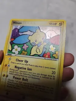 Pokemon TCG Pop Series 3 Minun Holo 2006 4/17 Damaged - Image 5