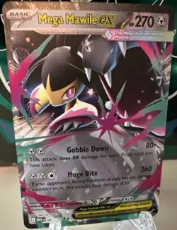 The Pokemon Company Mega Mawile ex 094/132 Me01 Double Rare Holo Basic HP270 - Image 1