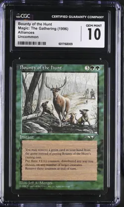BOUNTY OF THE HUNT Alliances CGC 10 Gem Mint Vintage MTG [Nostalgium] - Image 1