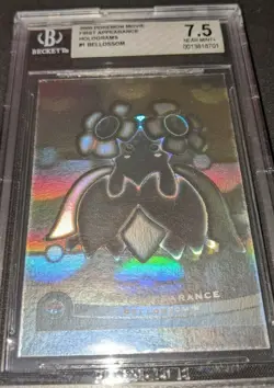 2000 Pokemon Movie First Appearance Hologram Bellossom 7.5 Near Mint Beckett. - Image 2