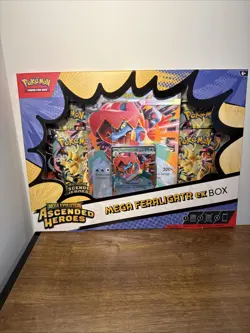 Ascended Heroes Factory Sealed Mega Feraligatr Ex Box Pokemon - Image 1