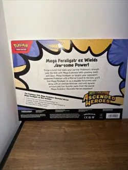 Ascended Heroes Factory Sealed Mega Feraligatr Ex Box Pokemon - Image 2