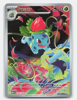 Ivysaur 134/132 Illustration Rare Mega Evolution Pokemon Near Mint - Image 1