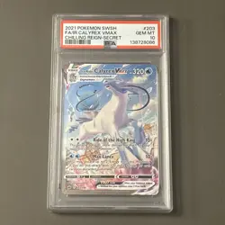 Pokemon TCG: Ice Rider Calyrex VMAX (Alternate Art Secret) 203/198 Swsh06 PSA 10 - Image 1
