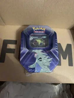 Pokemon TCG: Tyranitar Triple Whammy Collectors Tin - Factory Sealed - Image 1