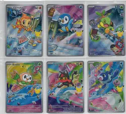 Pokemon Mega Evolution Promo First Partner Series 1 Holos #040-#045 - Image 1