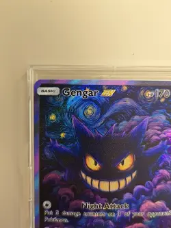 2000 Pokemon Fossil Gengar 1st Edition -Rare- Excellent Condition Raw - PROXI - Image 3