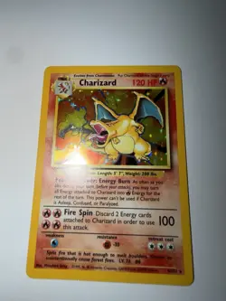 1999 Pokemon Charizard 004/102 Base Set Holo Unlimited Rare, Vintage! MINT - Image 2