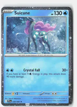Suicune 026/094 Rare Phantasmal Flames Pokemon Reverse Holo Near Mint - Image 1