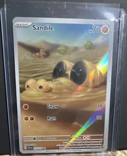 The Pokemon Company Sandile Illustration Rare Full Art Holo SV01 216/198 70 HP - Image 1