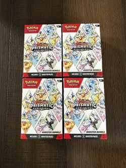 Pokemon TCG Prismatic Evolutions Booster Bundle - Lot of 4 - New Factory Sealed - Image 1